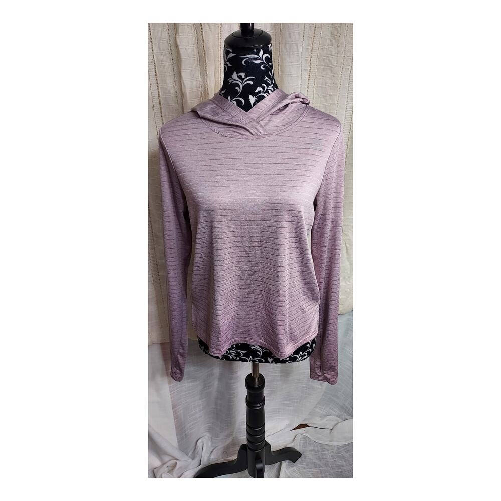 Reebok Women's Athletic Long Sleeve Hoodie Lilac with Thumb Holes Size Small